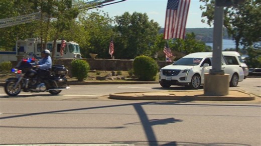 Hundreds honor fallen Osage Beach Police Officer Phylicia Carson during funeral procession