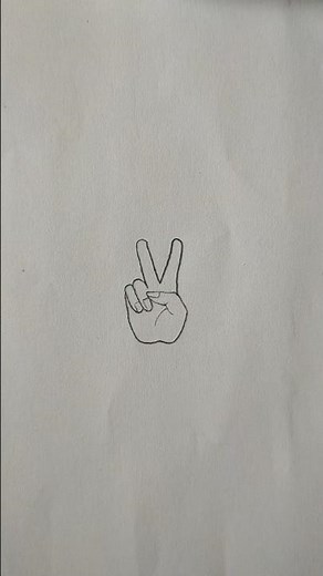How to Draw the Hand Peace Sign | Victory Symbol #shorts