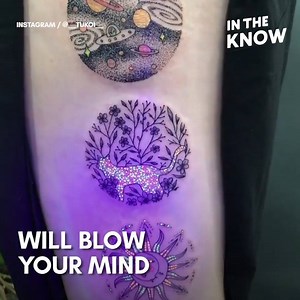 10K views · 140 reactions | These ultraviolet tattoos only reveal their secrets under blacklight  | Tattoo Factory | Facebook