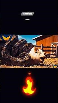 "Un python géant attaque : une mère truie sauvée in extremis !"