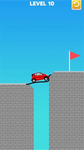Draw the perfect path or crash! 🚗💨 #gaming #shorts #puzzle