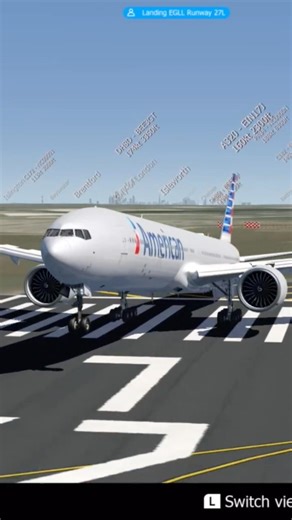 American Airlines 777 Landing at London Heathrow - Switch 2 Gameplay - Aerofly FS Flight Simulator