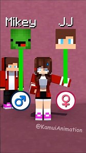 JJ's Sister Choose ♂️ or ♀️- MAIZEN Minecraft Animation #shorts