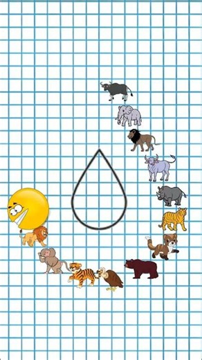 Pacman Eats All Kinds Of Wild Animals - Bears, Elephants, Rhinos, Horses, Lions, Even Dinosaurs.