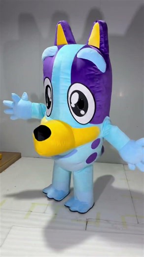Adult Inflatable Bluey Costume for Entertainments Funny Cartoon Character Cosplay Mascot Suit