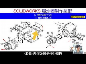 8-5 SolidWorks組合件-爆炸圖手法