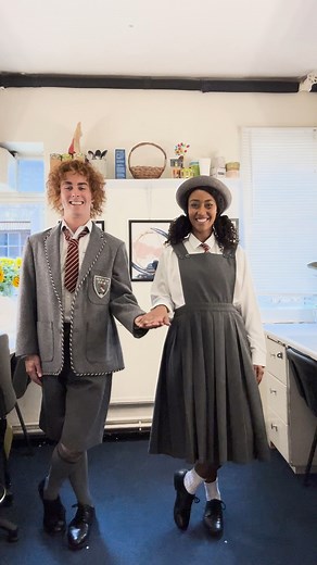 The many costume changes of Michael and Cook. 👏 #MatildaTheMusical | Matilda The Musical