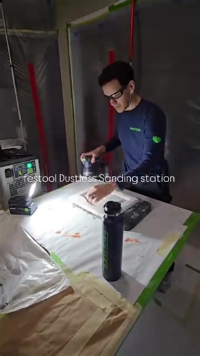 100K views · 1K reactions | Festool is Built Better for pros who know that a more efficient system means better results — faster. Thanks to @thepainterottawa for sharing their virtually dustless sanding station! Tune in tomorrow for a full list of what’s included.  Learn more about the heart of a virtually dustless system, Festool dust extractors, here: https://f.mtr.cool/libdqaguof | Festool | Facebook