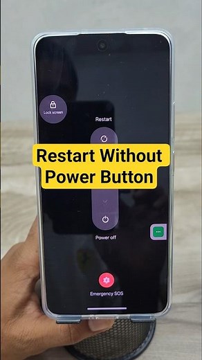 how to restart realme phone without power button #techshorts #quicktips #android