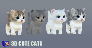 3D Cute Cats Animated | 3D Animals | Unity Asset Store