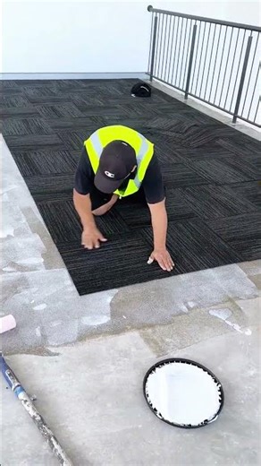 Watch This Floor Transformation | Carpet Tile Installation for Modern Commercial Spaces