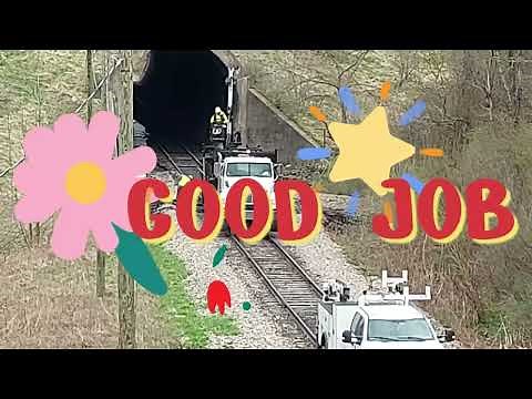 Replacing Ties on Curve 21 with a Nordco TRIPP Machine