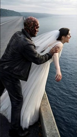 A Bride Fell Into Deep Water — A Brave Diver Saved Her Life #shorts