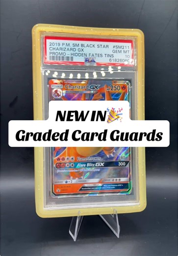 🔥 New Graded Card Guards are IN! 🔥 Protect your slabs while making them stand out 💎 Multiple colors • Perfect fit • Collector approved Available now — DM or visit us! #PokemonTCG #PSA10 #GradedCards #PokemonShop #TCG