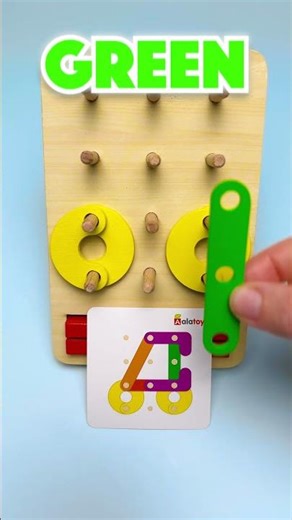 Color Learning with a Tractor 🚜 | Peg Board Activity for Kids