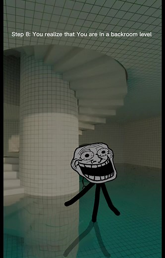 Terrifying Backrooms Story: Troll Face Horror