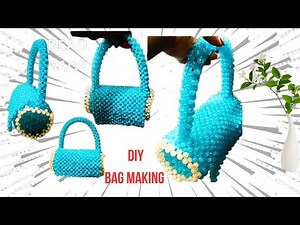 Turn Beads into a Beautiful Handbag || Elegant Bag making at home