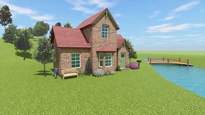 Day 7 of discovering the 50 Houses Pack collection! Today we are looking at the project of a Country Cottage. A cozy two-storey home surrounded by lush trees and situated just near the river is sure to captivate anyone.😍 This house is a part of the 50 Houses Pack collection available for purchase in the built-in store of the Live Home 3D app. Download our app and let's dive into the world of creativity together!! 🙌 #LiveHome3D | Live Home 3D