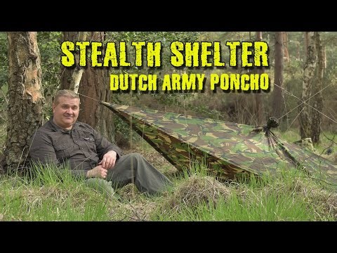 Stealth Camping Shelter | Dutch army Poncho Review