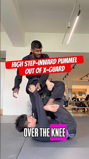 Using the High-Step Inward Pummel to beat any X-Guard Variations #bjj #xguard #guardpass