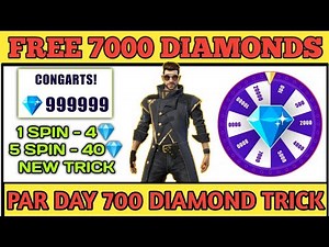 HOW TO GET FREE 700 DIAMONDS PAR DAY IN FREE FIRE || SPIN AND GET FREE UNLIMITED DIAMONDS