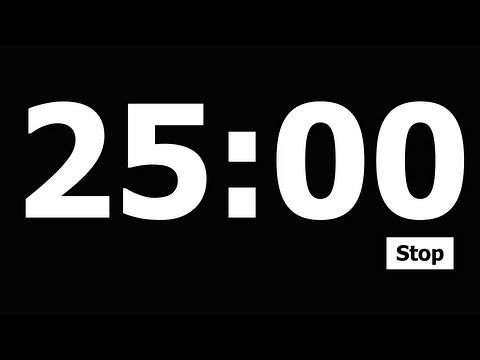 25 Minute Countdown Timer
