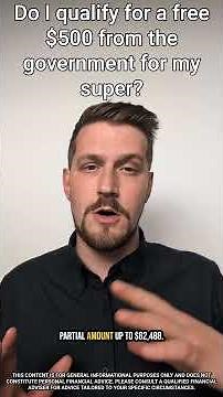 Do I qualify for a free $500 from the government for my super?
