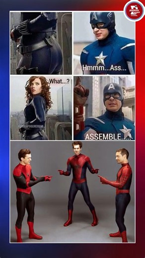 When Cap Gets Distracted Mid-Sentence! 😂 | Avengers Assemble gone wrong 😂 #marvel #spiderman #mcu