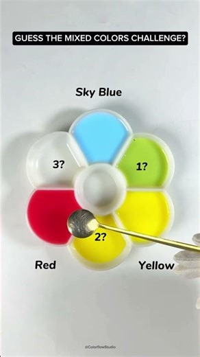 Part 231 | Guess The Mixed Color Challenge #colormixingmagic #relaxing #games