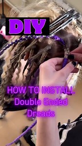 DIY 🔥 How to Install Dreads A month and a half ago we posted 2 reels, but since you keep asking - and WE HAPPY TO SEE YOUR QUESTIONS 🫶🏻, we like to share knowledge, we decided to duplicate it here! 🌟HALF-EIGHT METHOD 🌟 🦄 This method allows you to install temporary dreadlocks at any length of your own hair. Yes-yes, even if your own hair to the waist and you want dreadlocks to the shoulders 💜 🦄 The neatest - you can braid all the short hair at the roots, and it will not frizz the whole ti