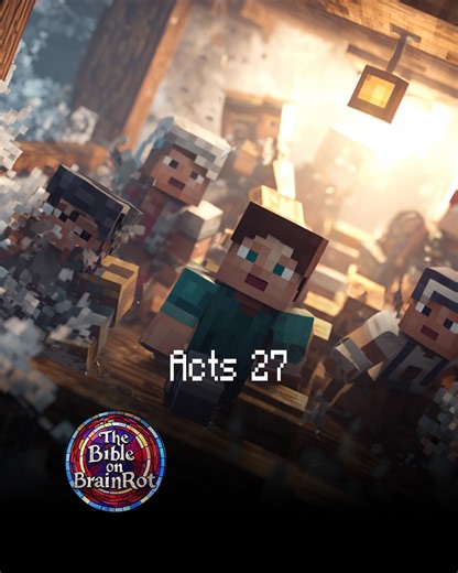 Acts 27 – “Shipwrecked but Not Abandoned” A violent storm destroys the ship—but not the mission. Themes to think on: Survival through faith, God in the storm, purpose over panic. | The Bible on BrainRot | Facebook