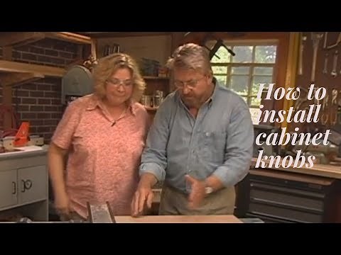 Install Cabinet Knobs