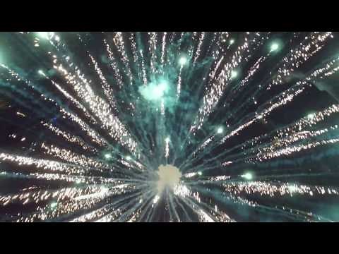 Drone Flying through Fireworks! 4th of July!