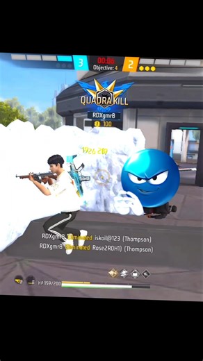 1v4 clutch ☠️ 🗿 #shortsfeed #rdxgmr8 #tondegamer