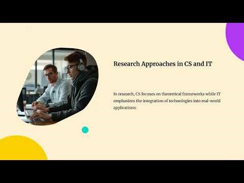 Differences between information technology and computer science