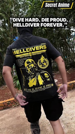 For the elite forces only: Premium T-shirt with double-printed Helldivers pride. Wear it, dive into liberty, and liberate the galaxy one step at a time. Get yours before the bugs do! #Helldivers #Helldiver #Helldivers2 #Helldiver2 #SuperEarth