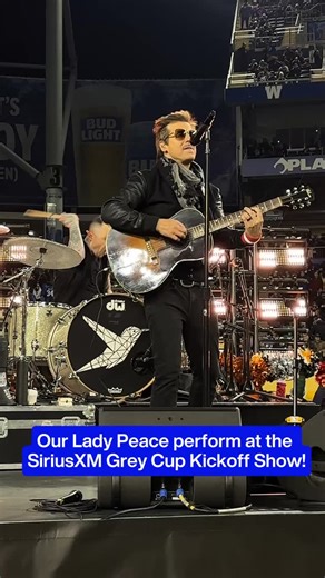 SiriusXM Canada on Instagram: "Clumsy by @ourladypeace for the SiriusXM @cfl Grey Cup kickoff show? What a moment!! #GetCloser #OurLadyPeace #GreyCup #Football #CFL"