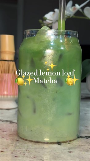 Newest obsession 🍋🍵 @hellotazotea @Sencha Naturals @Costco Wholesale #matcha #latte #matchatok #athomebarista
