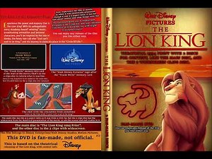 The Lion King Fan-made DVD Cover of the Theatrical Print from 1994 (Based on What I Did to Make It)