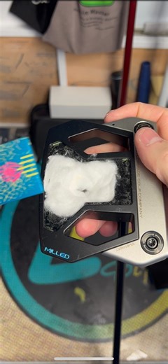 On top of being used in drivers, cotton can also be used in a putter to not only help add some weight but also help to dampen the sound and feel slightly .Obviously not all putters will have somewhere that you can do this but if you do own one then it’s something that you could take advantage of ........#golf #golfclub #golfclubs #golflife #golfclube #golfirons #golfiron #led #ledtape #leadtape #customgolf #customgolfclubs #golfclubfitting #lukehanlon #lukehanlongolf #golfaddict #golfaddicts #go