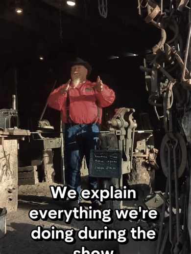 Blacksmith Demonstration at Silver Dollar City #SilverDollarCity #Blacksmith #ThemePark #BransonMO #LiveCrafts