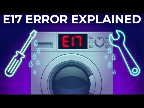 What does the E17 error mean on my BOSCH washing machine?