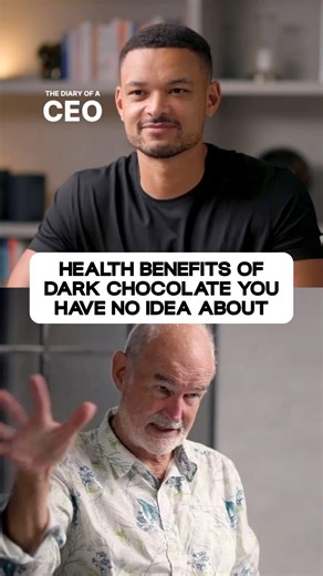 You have no idea about the benefits from dark chocolate 😮 #Podcast #chocolate #darkchocolate #health | Steve Bartlett