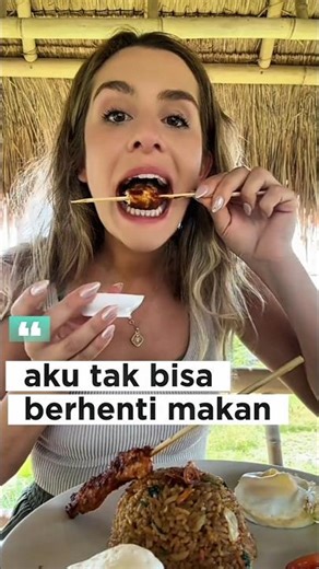 try sate and fried rice from indonesia #youtubeshorts