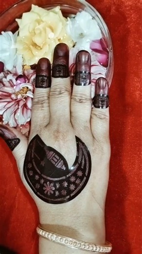 Eid special stencil sticker henna design#hennadesigns #mehndi #hennastencilsindia #mehndidesign