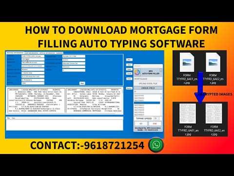 Mortgage Form Filling Auto Typing Software Download | Auto Typer Software Full Setup (2026)