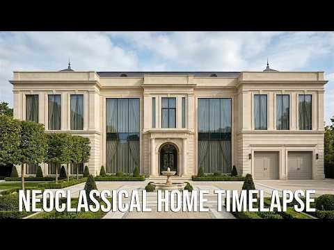 Construction d’un méga manoir néoclassique moderne à partir de zéro : timelapse ultime et visite