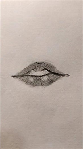 How to draw lips #sketch #lips #shorts