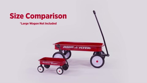 Radio Flyer 16.5 Inch Kids Wagon (Amazon Exclusive), Toy Wagon for Kids, Rolling Cart, Carts with Wheels, for Ages 1.5+ Years