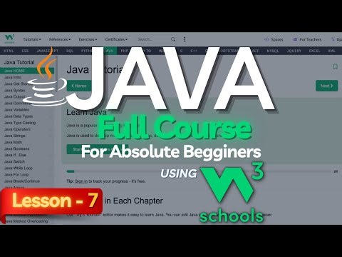 W3Schools Java Full Course For Beginners: Lesson-7 | Java W3Schools Tutorial | Java Strings